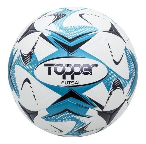 Bola De Futsal Slick Colorful Topper Oficial Unissex Cor Azul-claro
