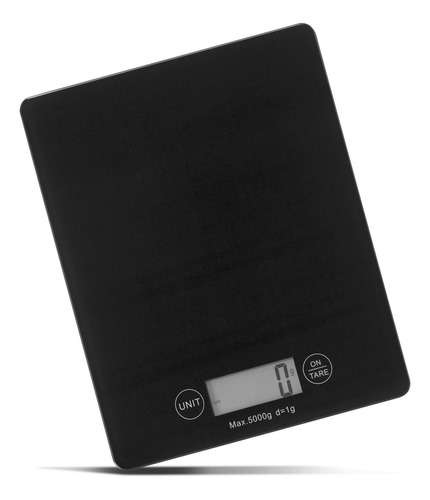 Bascula De Cocina Digital 5 Kilos Ommega Negro - Ba2922