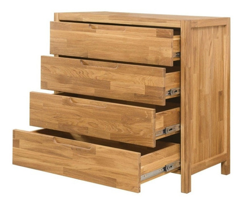Imagen 4 de 7 de Cómoda En Madera Natural 100% Maciza Roble Ref: Maciza57