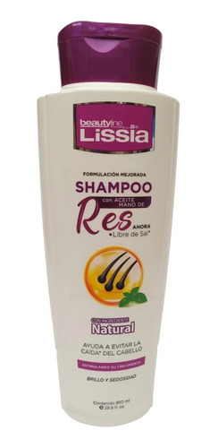 Shampoo Mano De Res Lissia Pelo - mL a $44