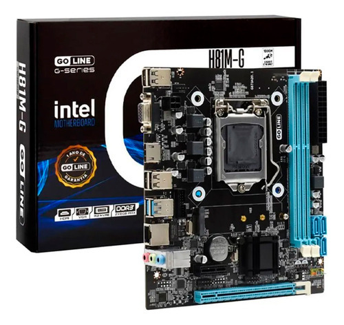 Placa Mae Intel 1150 H81m-g 2xddr3 Vga/hdmi 4ªg Goline