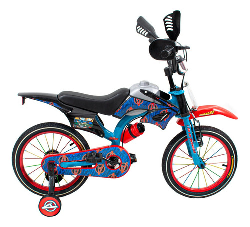 Bicicleta Infantil Disney R16 Cross C/ Sonido En Puño