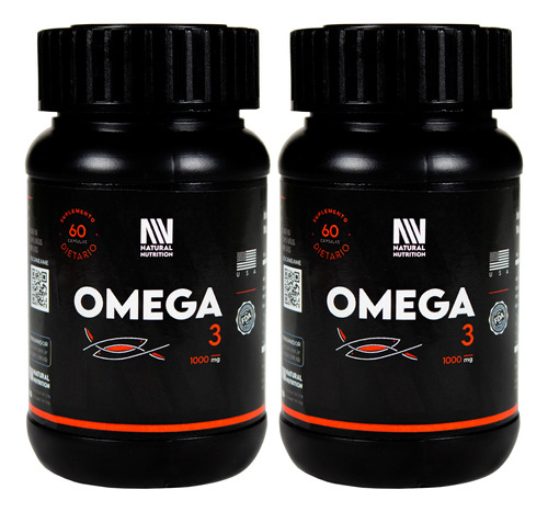 Natural Nutrition X2 Omega 3 Suplemento Aceite Pescado 60c