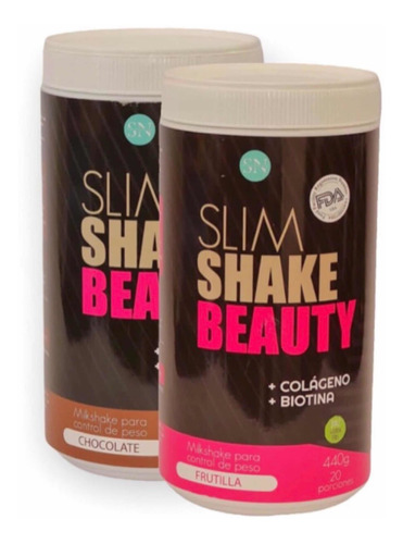 Pack Proteina Colageno Hidrolizado Slimbeauty 2 X $29.990