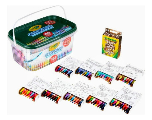 Conjunto de lápis de cera Crayola de 168 peças