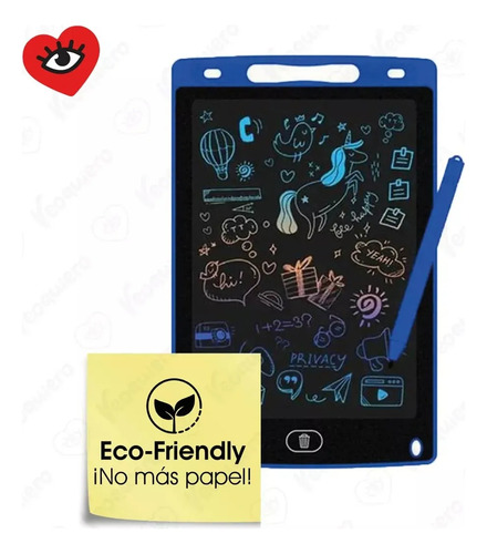 Pizarra Magica Rojo 12 Pulgadas Tableta Borrable Veoquiero