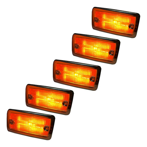 Cuartos Plafon Caseta Camion Famsa Kit 5 Piezas Con Foco Led