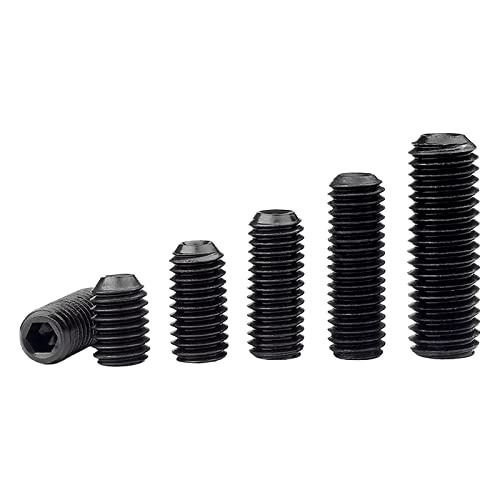 Juego De Tornillos Hexagonales Negros M3-0,5 X 12 Mm, Con Fo