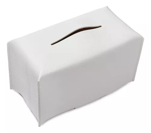 Funda para caja de pañuelos, funda para caja Kleenex de piel sintética,  soporte rectangular para pañuelos para decoración de hogar, oficina