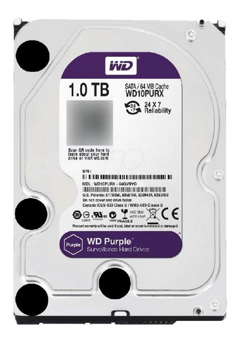 Disco Duro Interno 1tb Western Digital Wd Purple Wd10purz