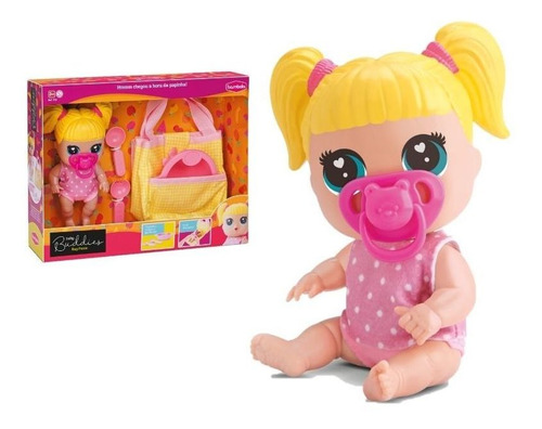 Coleção Infantil Boneca Baby Buddies Bag Picnic Acessórios