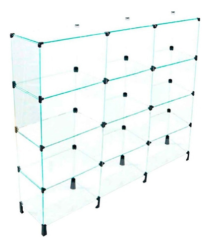 Estante De Vidro 1,50 X 1,30 X 0,40 M
