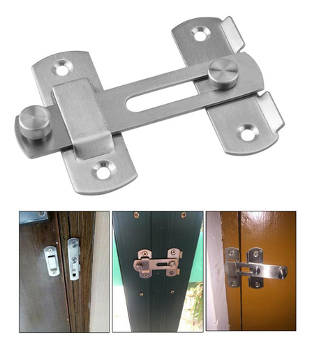 Jja Cerradura De Puerta Duradera Hebilla Cerradura Perno L