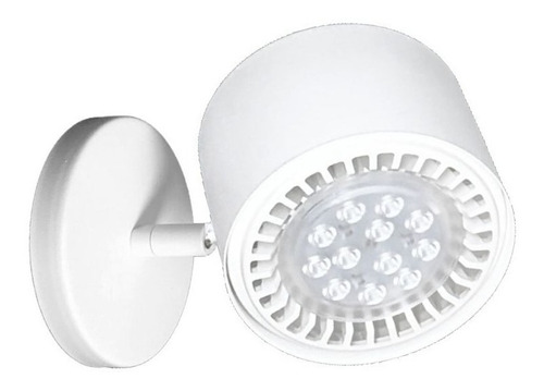 Aplique Spot Cilindro Móvil Ar111 Led 1 Luz D Pared / Techo 