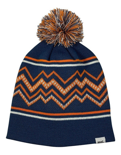 Gorro De Lana Beanie Doble C/ Dibujo Mmm Bota Pompón Premium