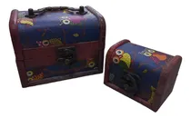 Comprar Cofres Baúles  De Madera X 2 Alhajeros Souvenirs Vdp
