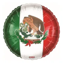 Comprar 2 Globos Escudo Viva Mexico Bandera Met 18 Fiestas Patrias