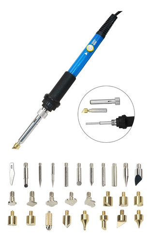 Imagem 9 de 9 de Escultura Pirografia Ferramenta Multi-função 37pcs Portátil