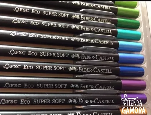  Faber-Castell Lápiz de color, EcoPencil Supersoft, 1207100SOFT,  100 colores : Productos de Oficina