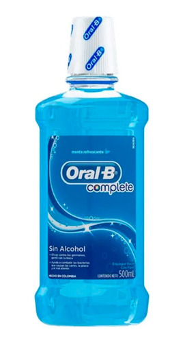 Oral B Complete Enjuague Bucal Menta Refrescante X 500ml