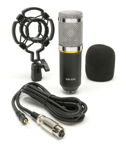 Imagen 1 de 8 de Microfono Condensador Profesional Set Estudio Youtube Twitch