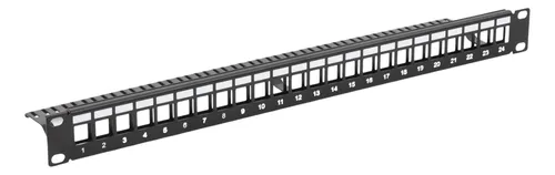 (herraje) Patch Panel Modular Sin Blindado (utp) 24 Puertos