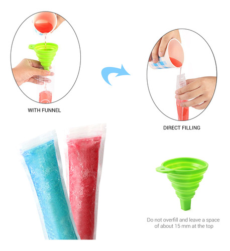 Bolsas Para Congelar Helados, 100 Unidades Por Paquete, Lámi