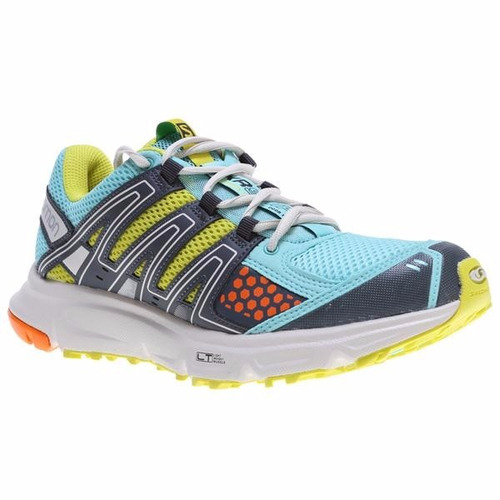 Zapatilla Salomon Xr Shift Verde Agua-amarillo Running Mujer