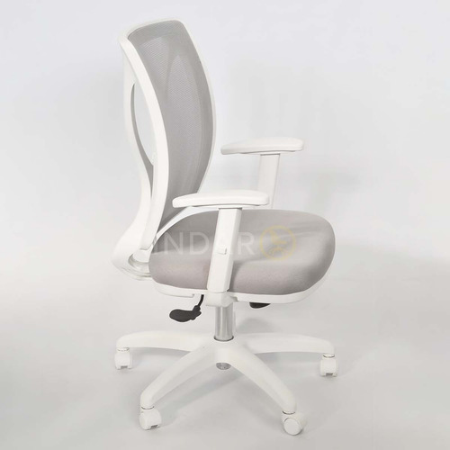 Imagen 2 de 8 de Silla Escritorio Indar Alma Blanca Ergonomica Brazo/ Reg