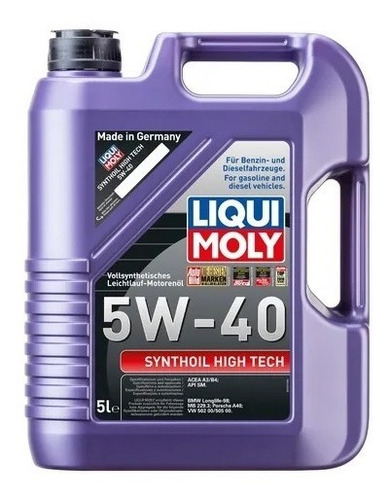 Liqui Moly Synthoil High Tech 5w40 5lts El Mejor De Liqui M