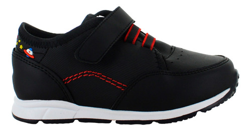 Nick & Wick Tenis Correr Casual Polipiel Negro Niño 82769