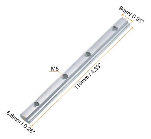 Conector Recto 4 Soportes M5 Aluminio Serie 3030