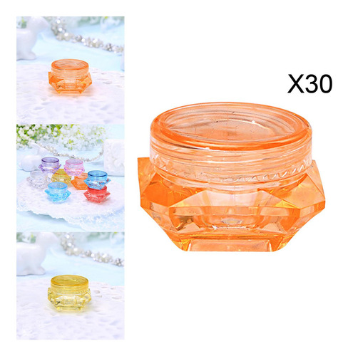 30x 3 Gramos Envases Cosméticos Con Tapas Frascos De Viaje