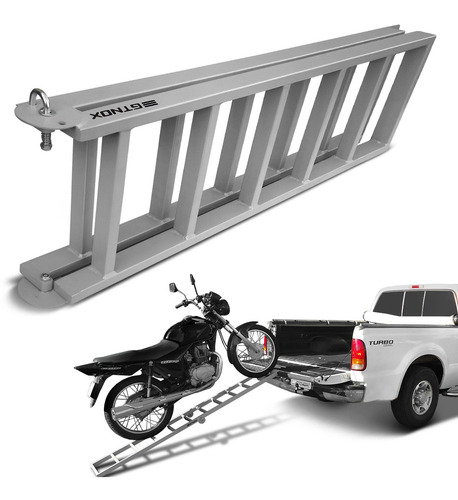 Imagem 1 de 5 de Rampa Subir Moto Caçamba Pickup Dobravel Universal 200kg