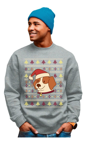 Sudadera Navidad - Unisex - Diseño Navideño - Perro Navideño