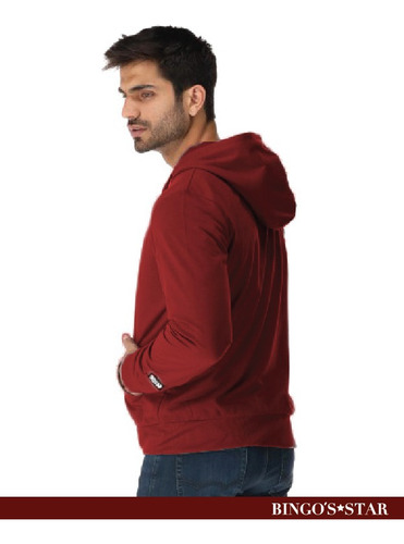 Sudadera Lisa Hombre Deportiva Con Gorro Moda Bingos Star
