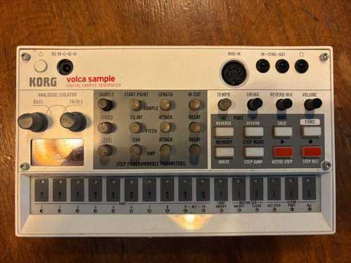Korg Volcasample Reproducción Del Ritmo Blanco (Usado)