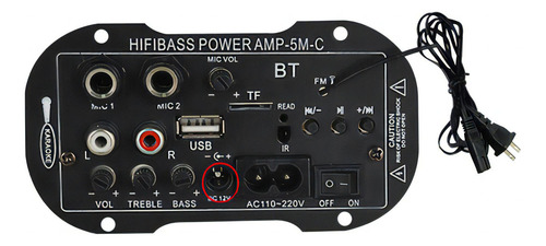 Placa amplificadora Bluetooth de áudio digital Mini 12v 220v