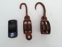 Comprar Par De Antiguas Roldanas Dobles, Aparejos, Chicos, Pasteca
