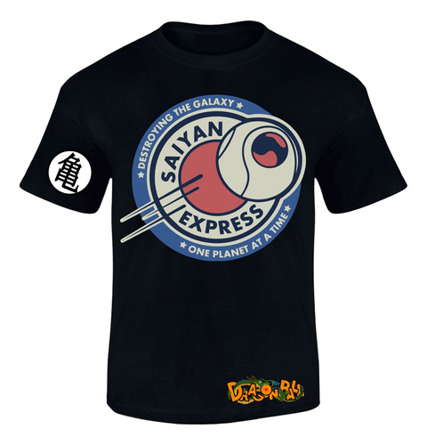 Camiseta Negra Dragon Ball Sayayin Express 