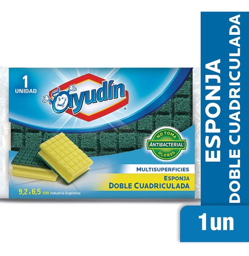 Esponja Ayudin Doble Cuadriculada Multisuperficies X 1 Un