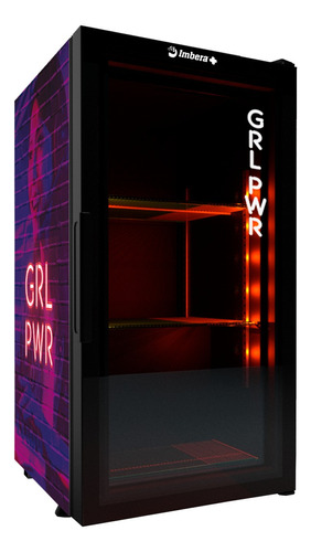 Refrigerador Porta De Vidro Com Led The Gamer Imbera Vr1,5 Cor Girl Power 110v