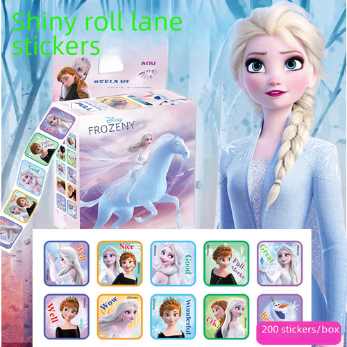 200 Calcomanías Winnie Pooh Elsa Frozen Dibujos Animados
