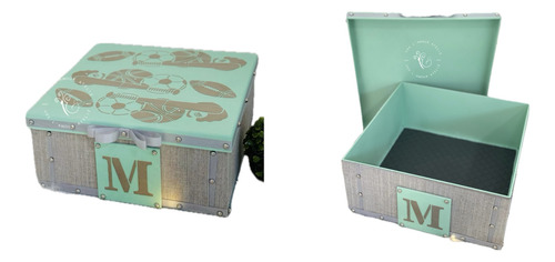 Caixa Em Mdf Personalizado/bebe/farmacia/meninos/verde