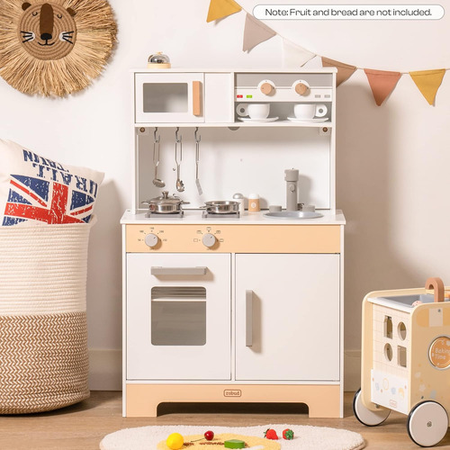Cocina De Juego 2 En 1 Para Niños Juego De Cocina De Madera