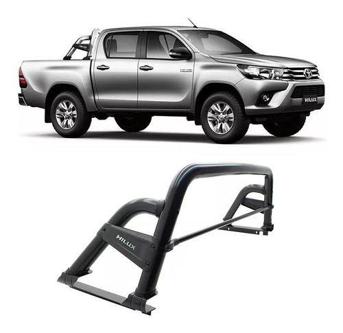 Barra Antivuelco Hilux Revo 2016 A 2022 Negra St-r