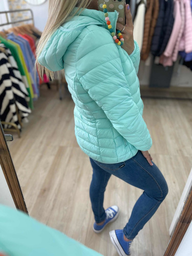 Campera Ultralivina Corta S/ Pluma Mujer The Big Shop Rosa