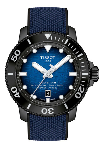 Reloj Tissot Seastar 2000 Professional Tela Azul