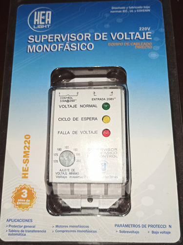 Supervisor De Voltaje Monofásico 220v