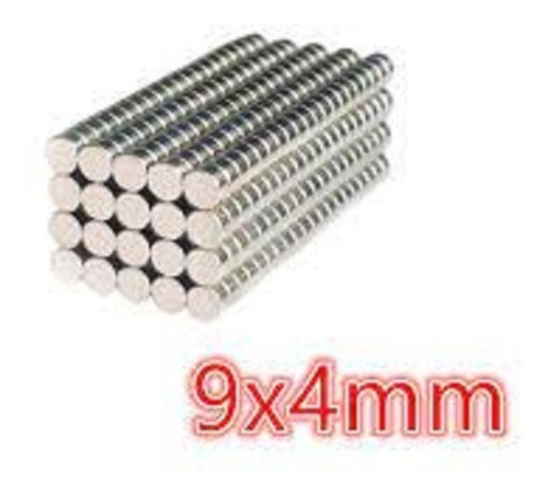 Imagen 2 de 5 de 25 Imanes De Neodimio 9x4 Mm Ultra Potentes Niquelados